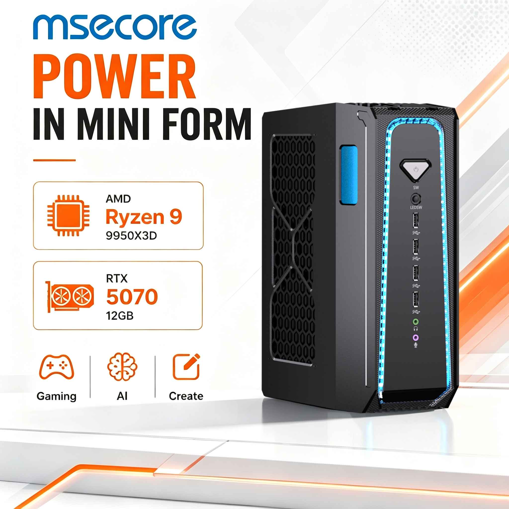 Ddr5 32Gb - MSECORE PC chơi game tản nhiệt