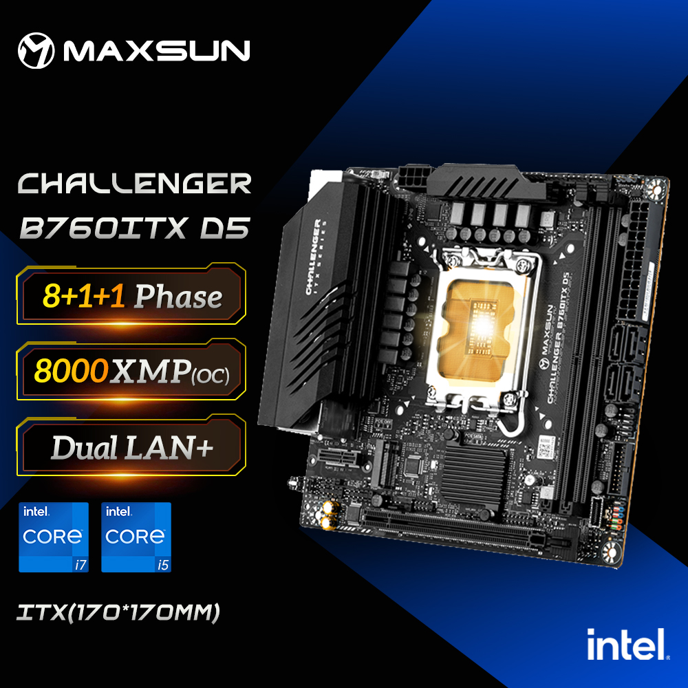 MAXSUN Game Motherboard B760IT - đánh giá và giá Ddr5 64Gb